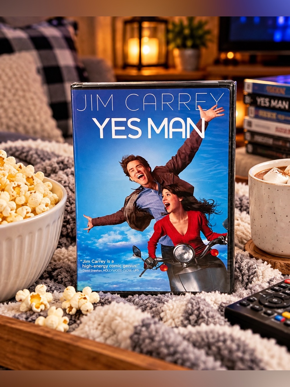 Yes Man DVD Jim Carrey Zooey Deschanel Comedy Movie Widescreen Full Screen